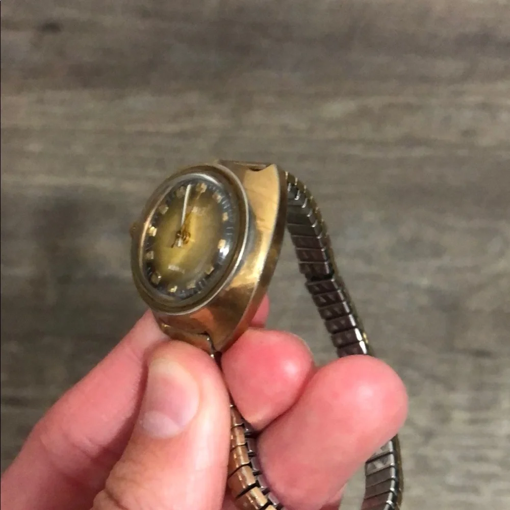 Gold Wristband Watch